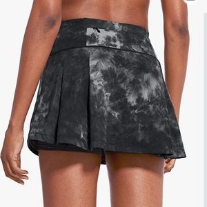 🖤BALEAF HIGH RISE SKIRT/SKORT-BLACK TIE DYE, L🖤